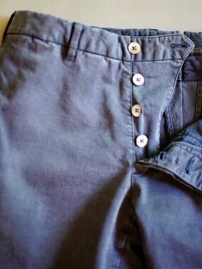 Boglioli stone washed button fly chinos